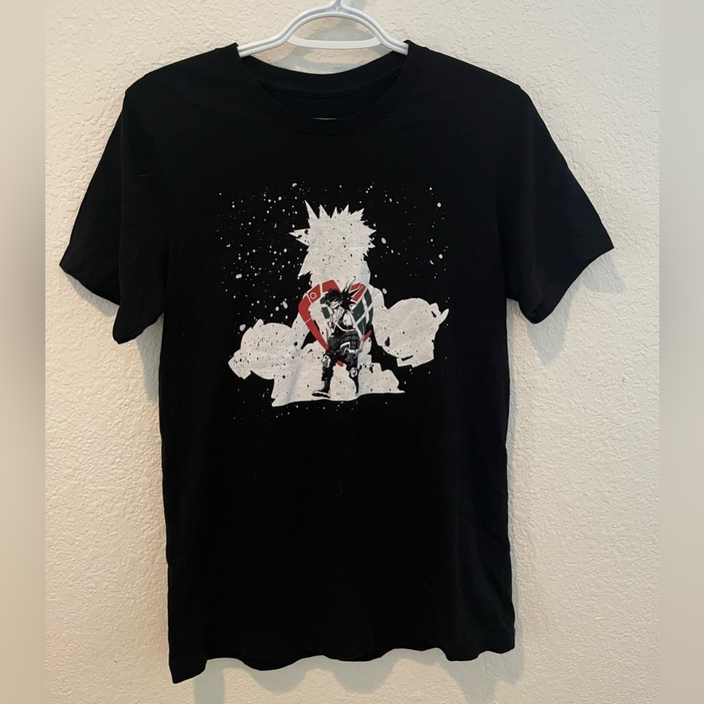Black T-Shirt MHA Design Size Small
